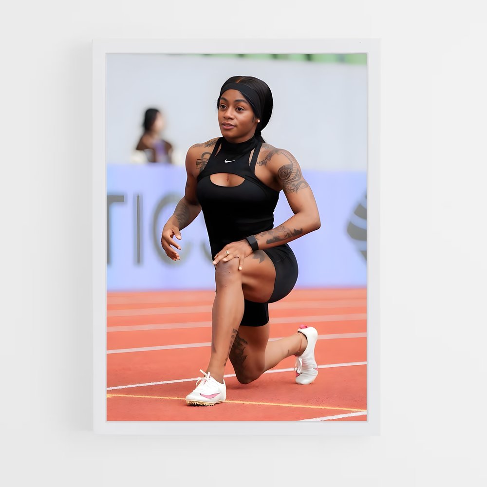 Poster Sha'carri Richardson Incarnée – affiche Athlétisme (vue 3)